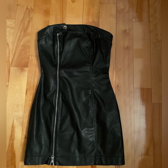 Leather mini dress - Picture 1 of 1